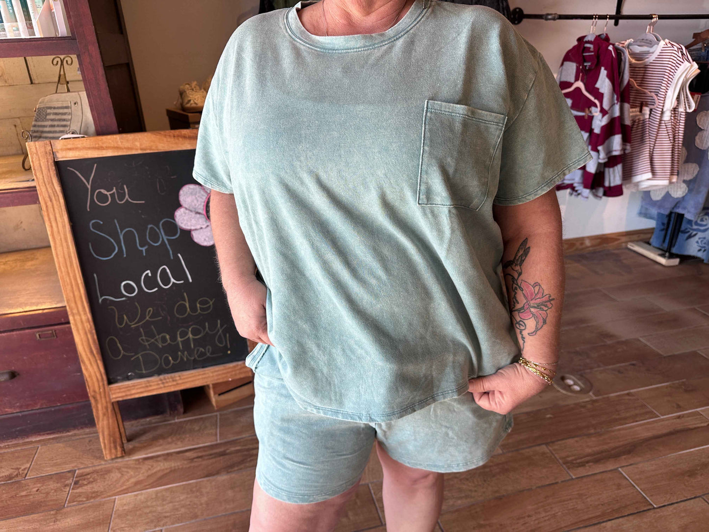 Cotton Pocket Short Set
