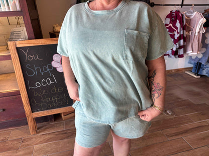 Cotton Pocket Short Set