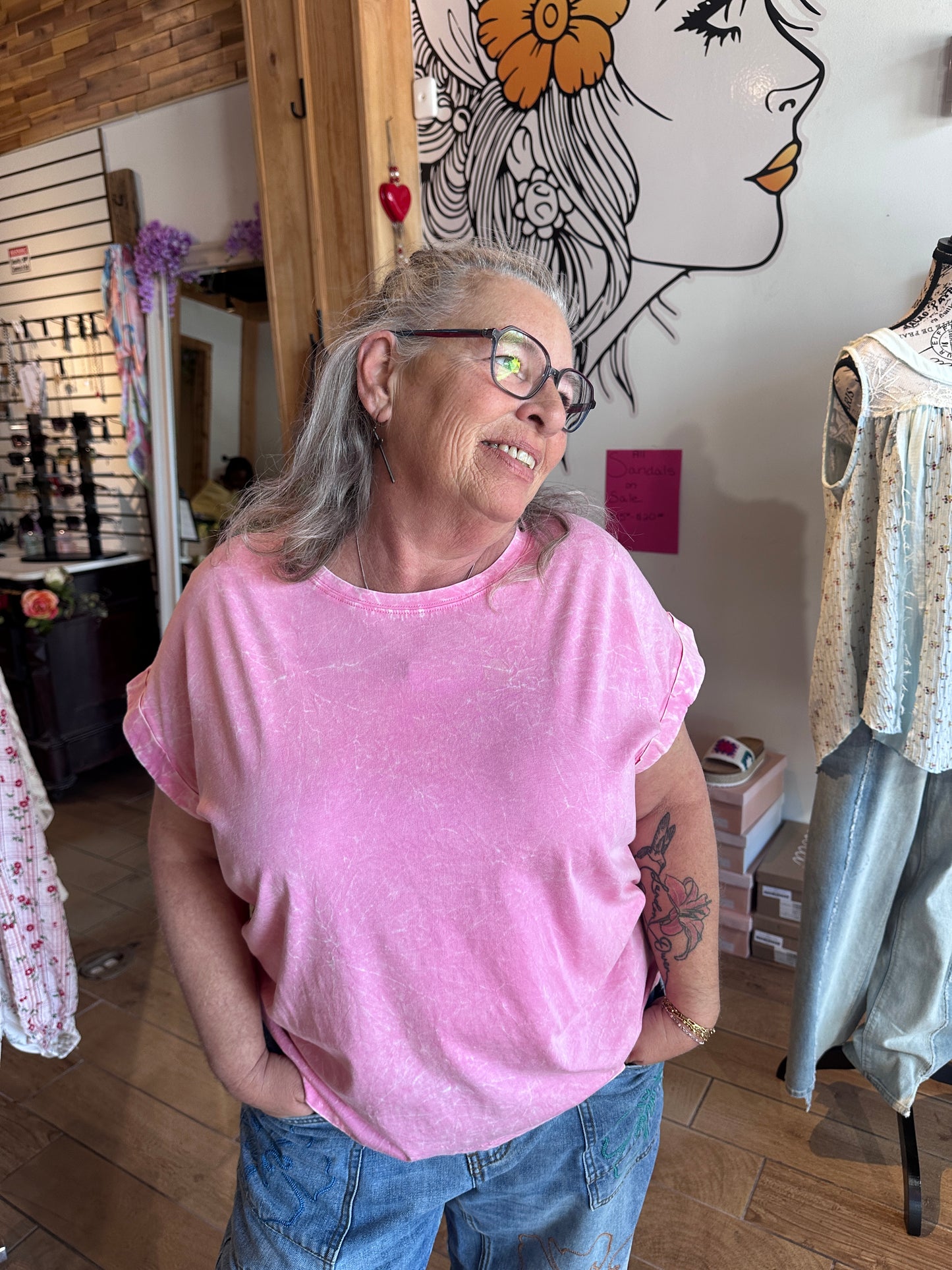 Curvy Washed Tshirt