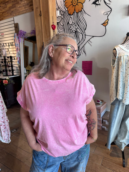 Curvy Washed Tshirt