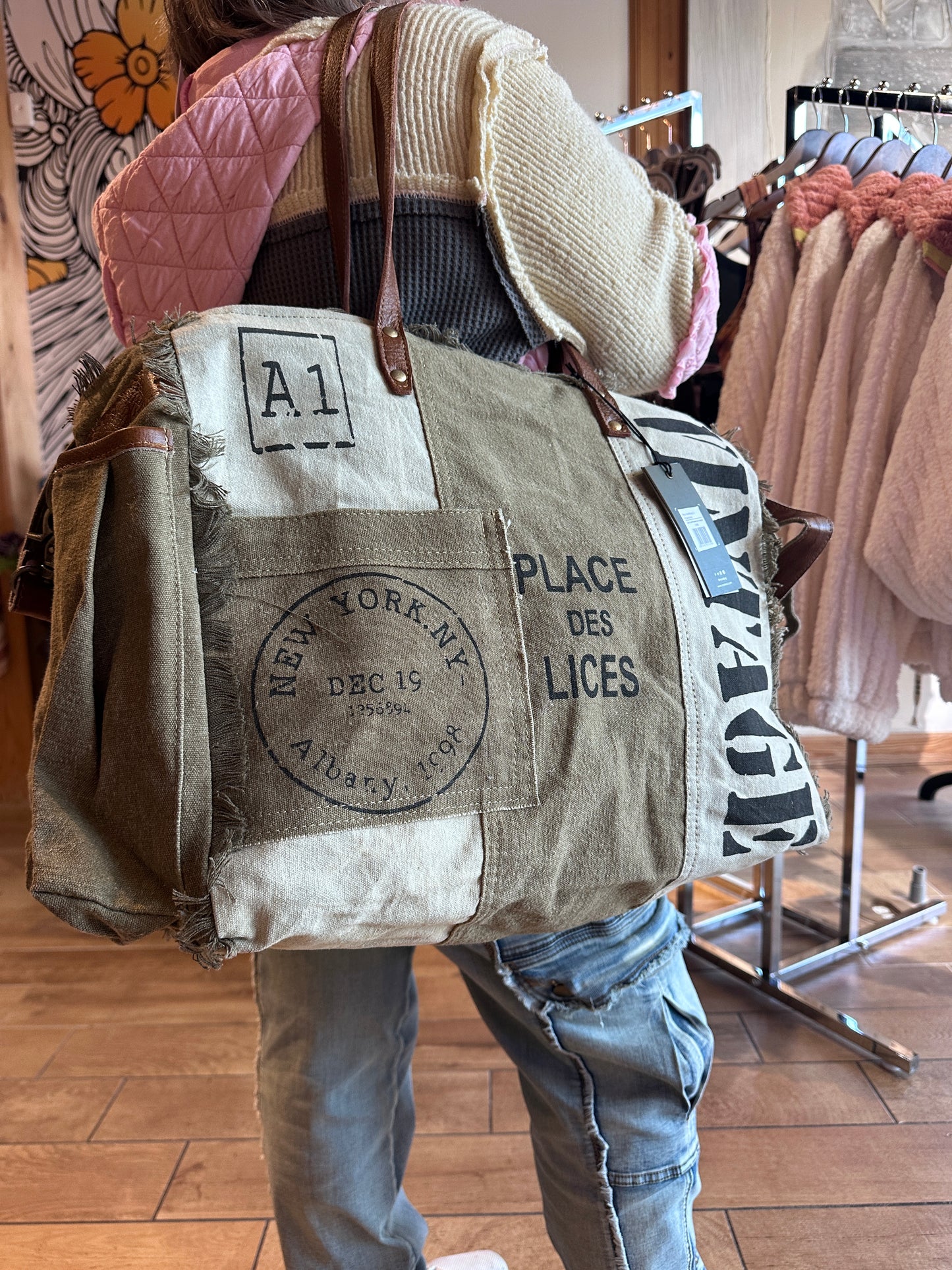 Retro Weekender Tote Medium (Myra)