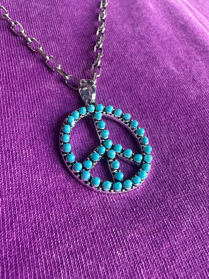 Peace Sign Fashion Necklace