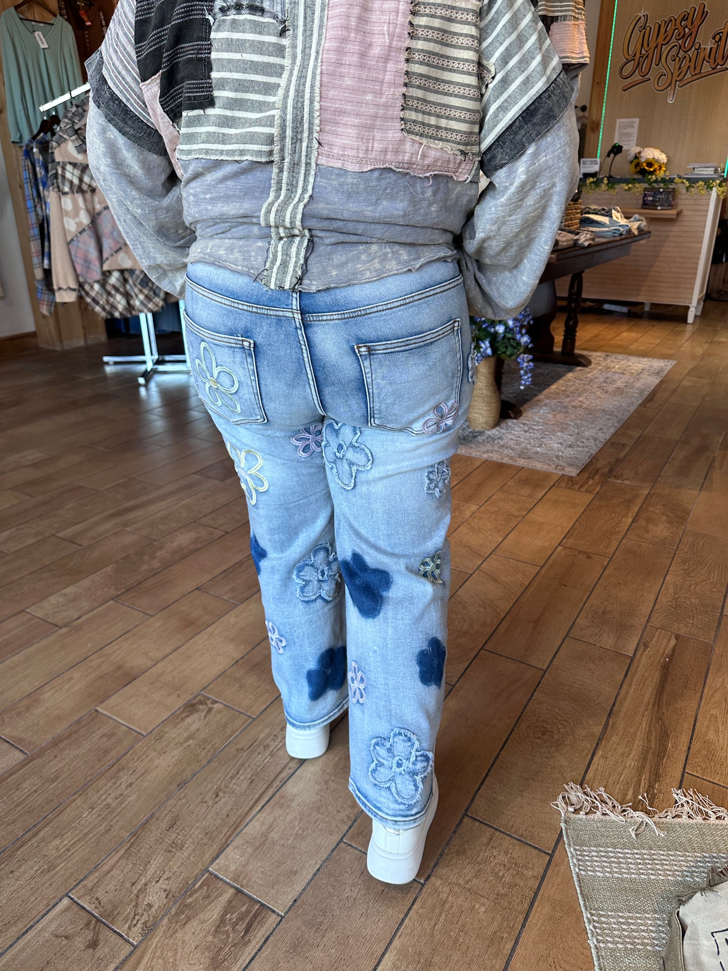 Floral Charm Jeans (OLI&Hali)