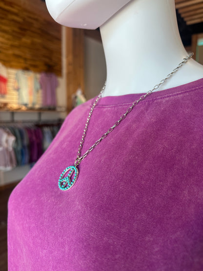 Peace Sign Fashion Necklace
