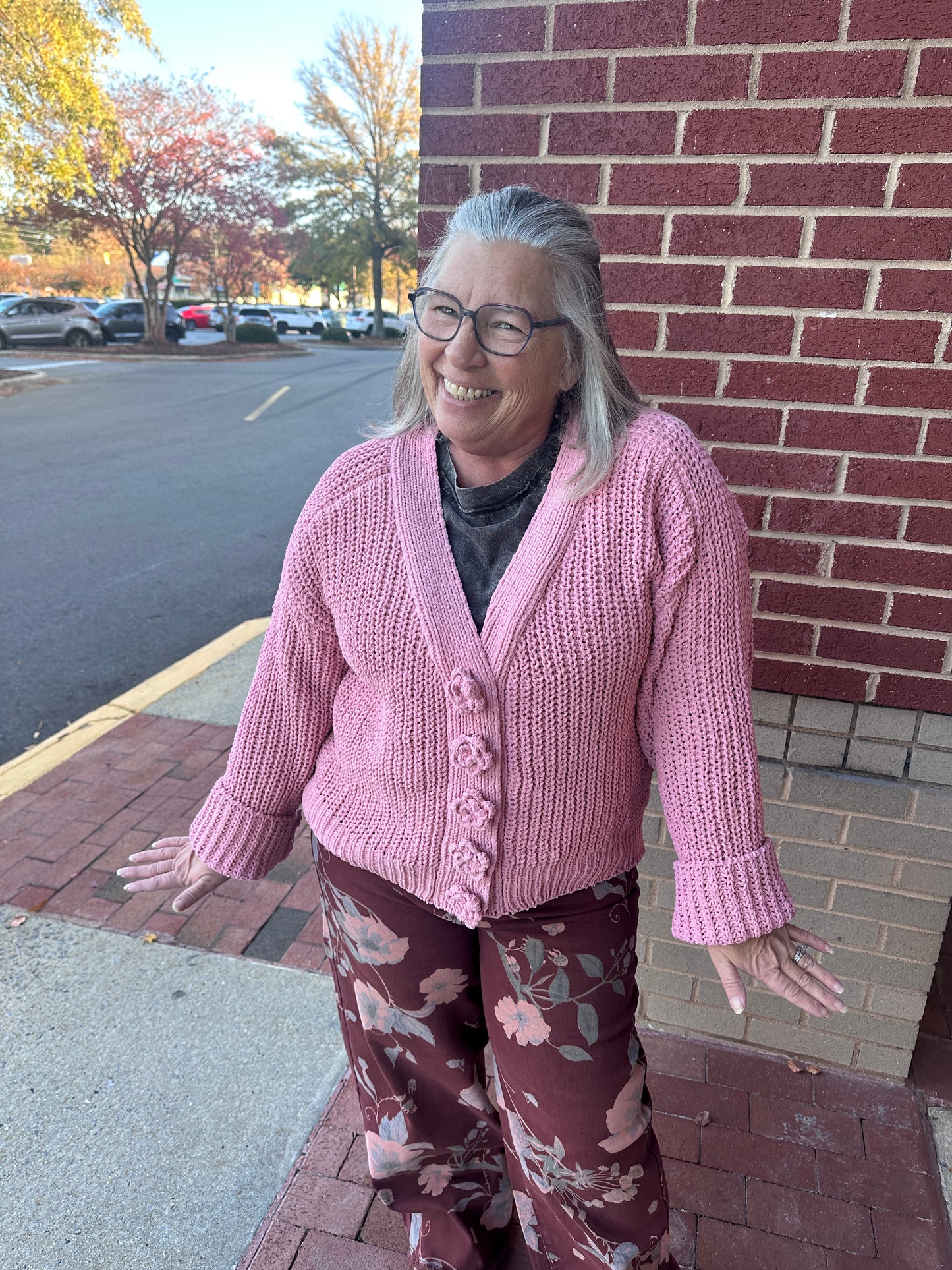 Flower Button Cardigan (POL)