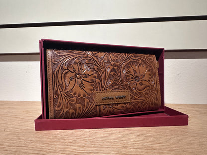 Handtooled Leather Wallet (Myra)