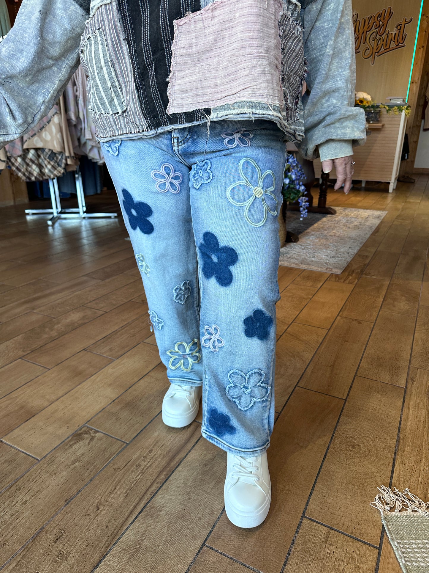 Floral Charm Jeans (OLI&Hali)