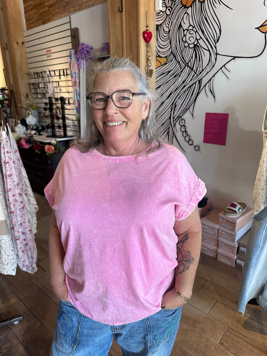 Curvy Washed Tshirt