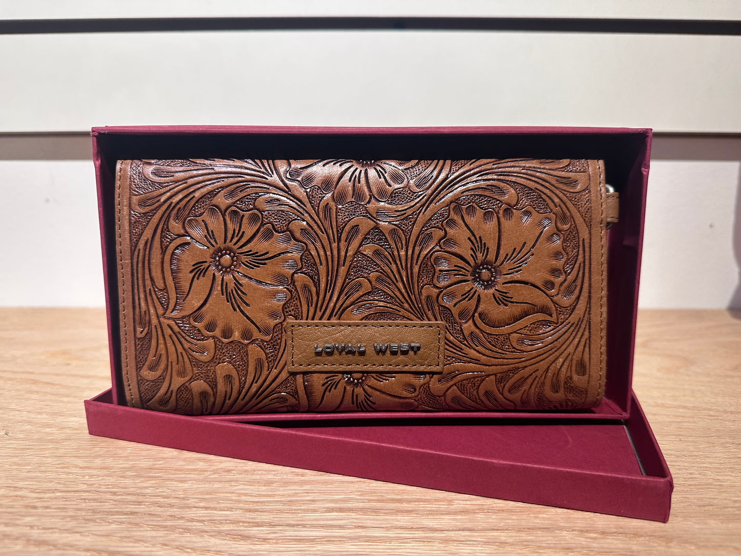 Handtooled Leather Wallet (Myra)