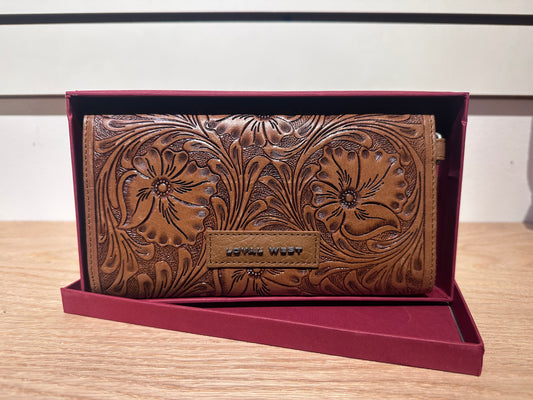 Handtooled Leather Wallet (Myra)