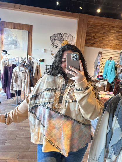 Mixed Bleached Fabric Long Sleeve (OLI&HALI)