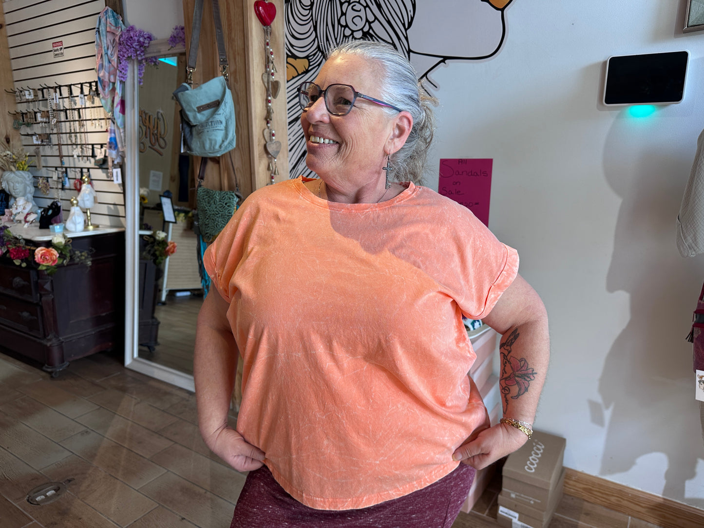 Curvy Washed Tshirt