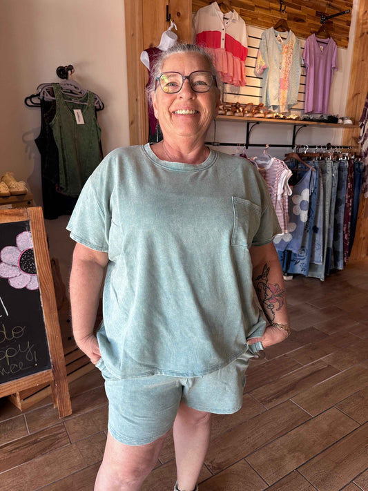 Cotton Pocket Short Set