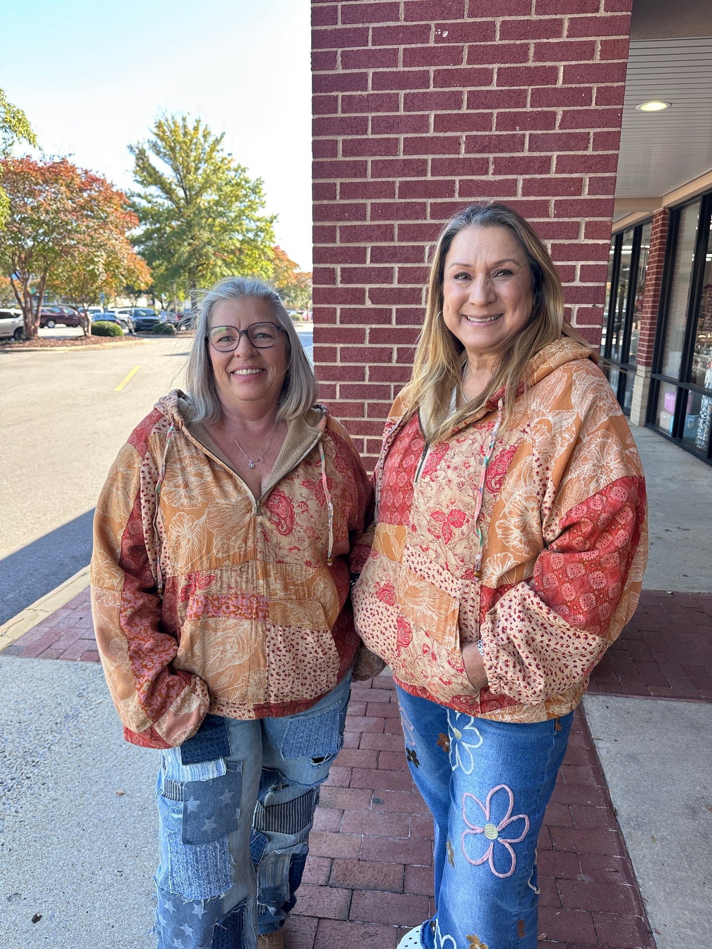 Fleeced Patchwork Baggy Hoodie (SacredThread)