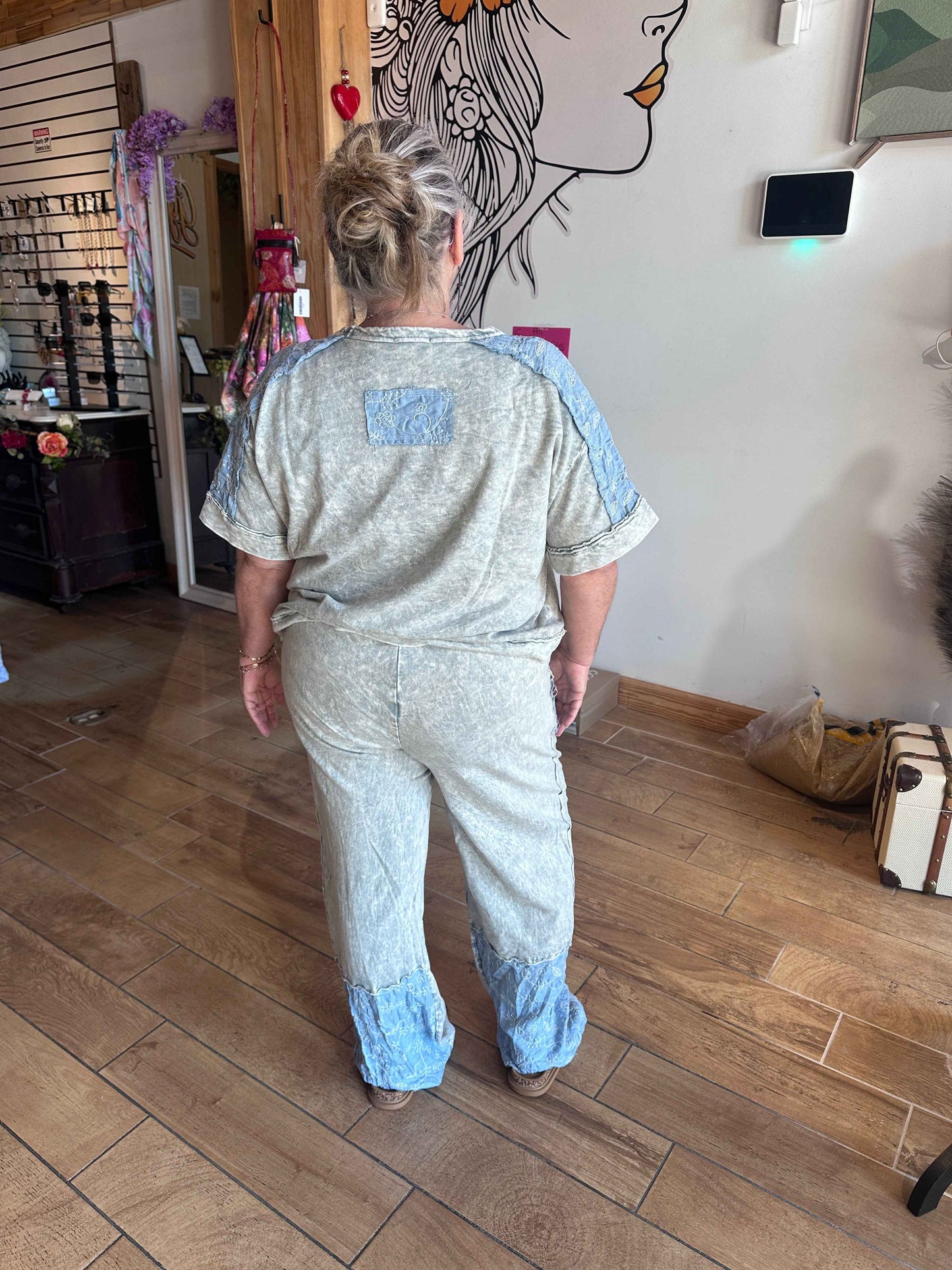 Blue Vine Pants