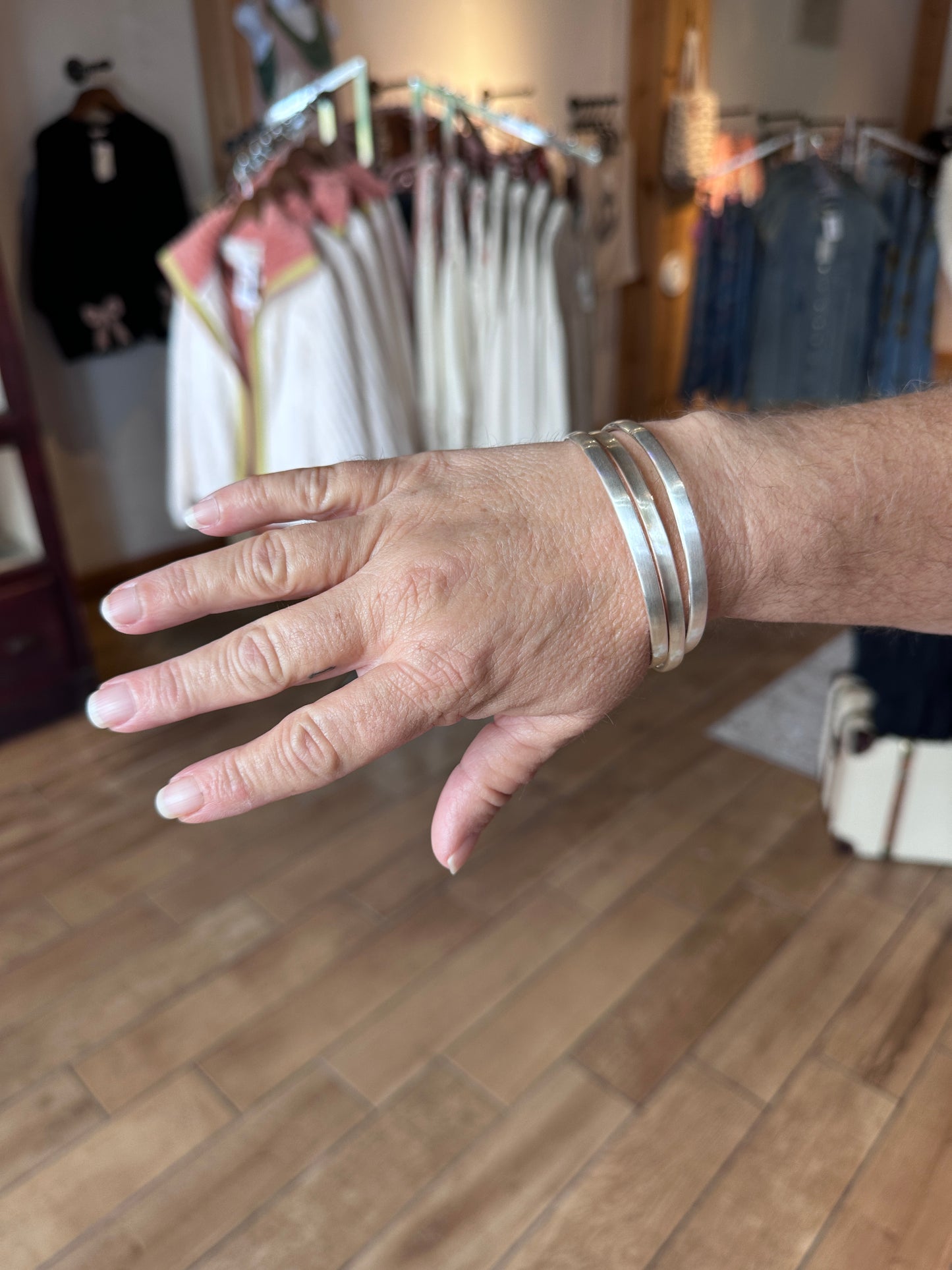 Bangle 3pc Set Bracelet Silver