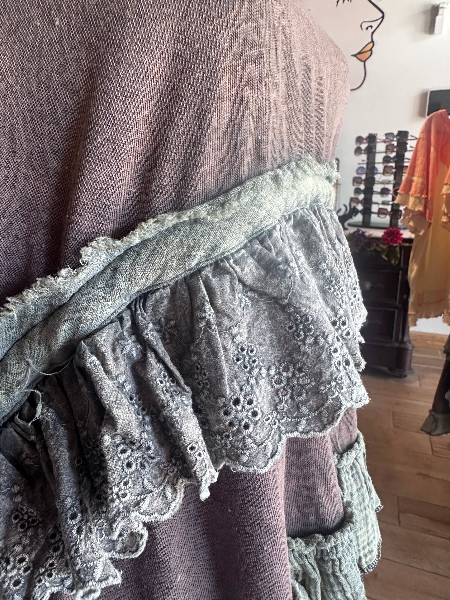 Sleeveless Tiered Ruffle Tunic (OLI&HALI)
