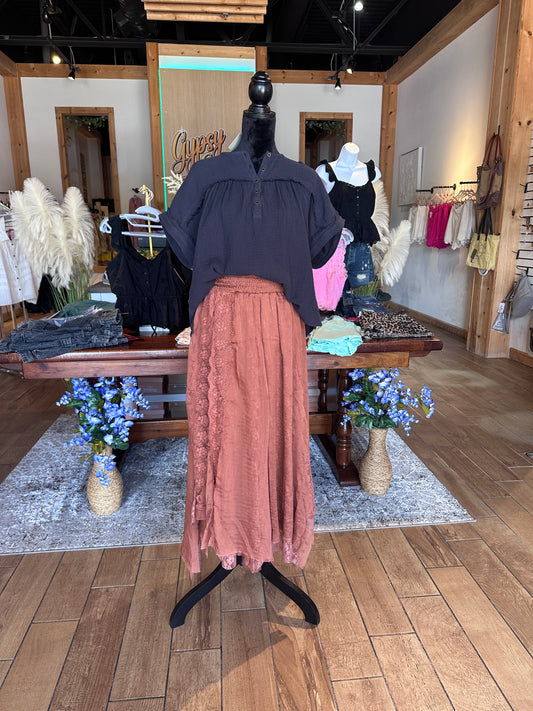 Lace Chiffon Skirt (OLI&HALI)