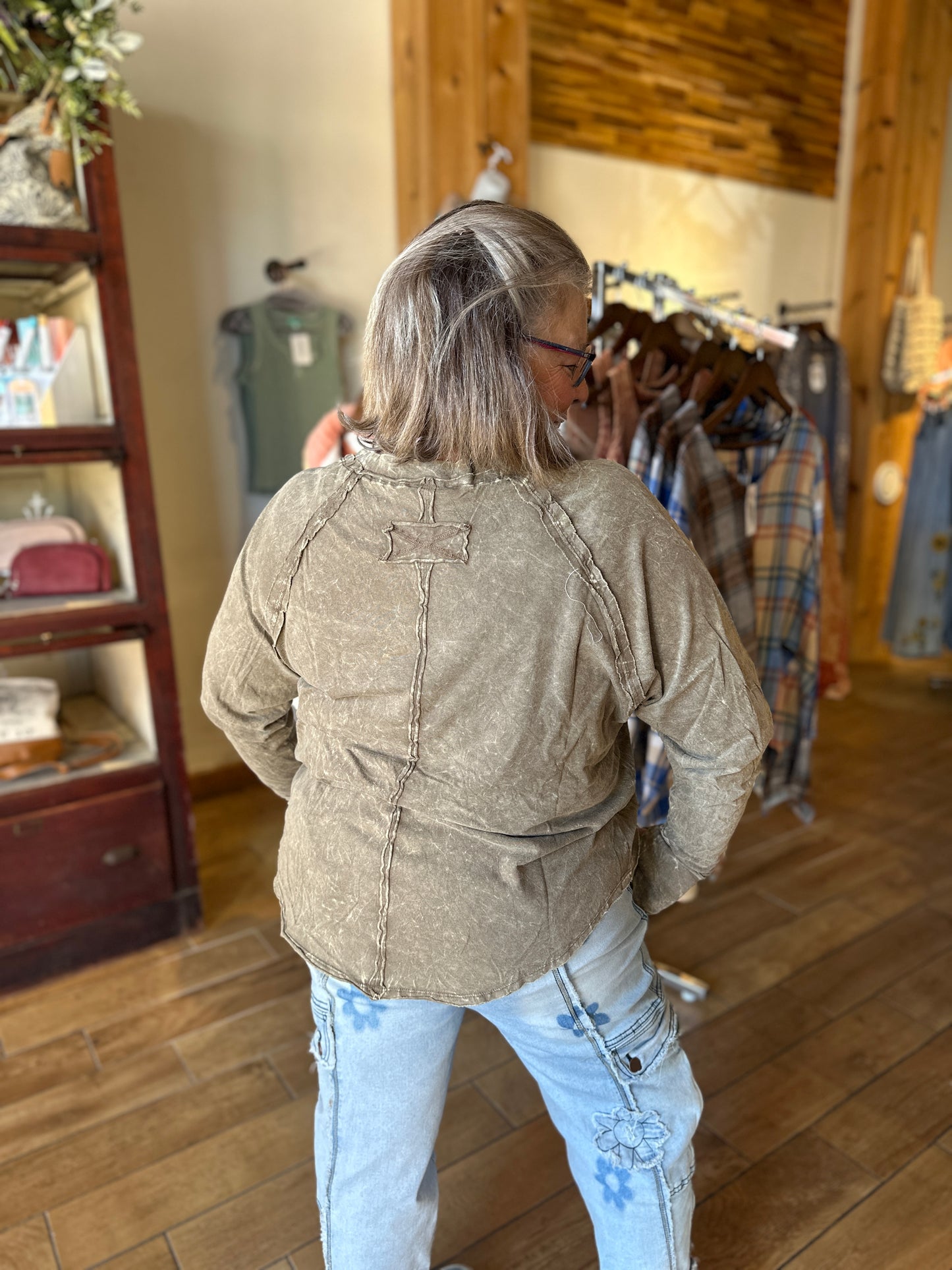 Cotton Top with Thumb Holes