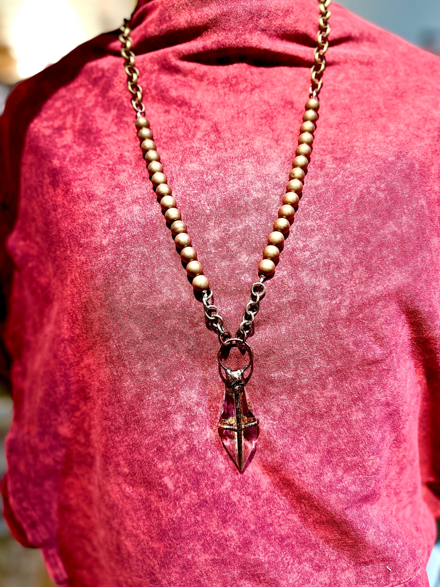 Copper Cross Necklace (Scooples Jewelry)