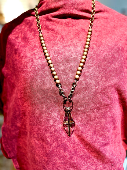 Copper Cross Necklace (Scooples Jewelry)