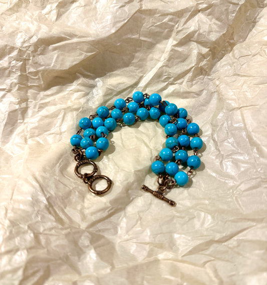 Turquoise Triple Strand Bracelet