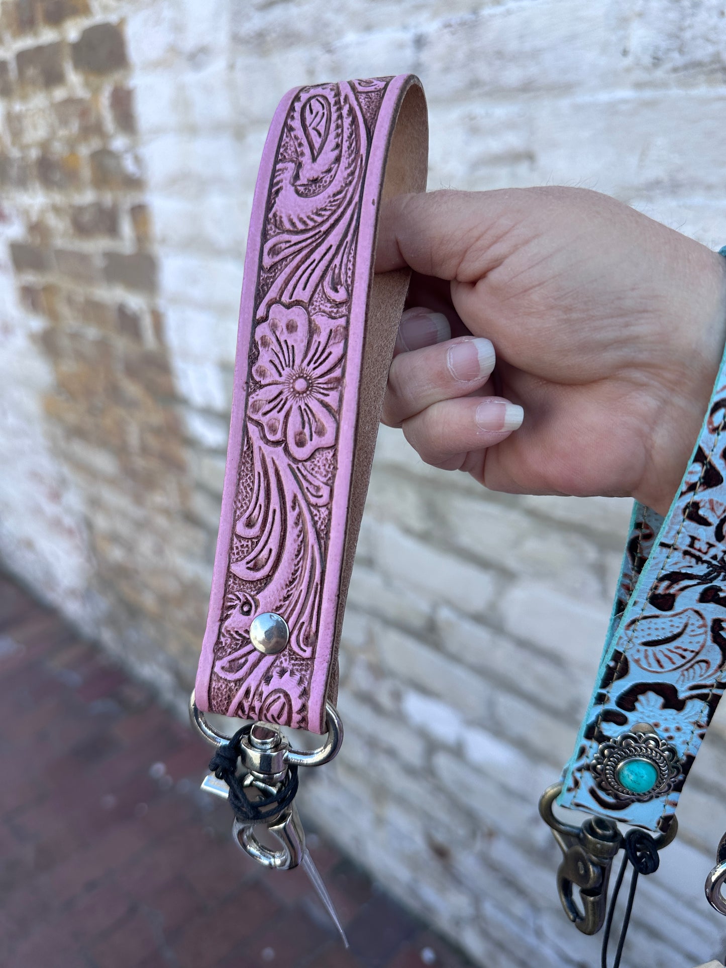 Handtooled Key Fob Keychain (Myra)