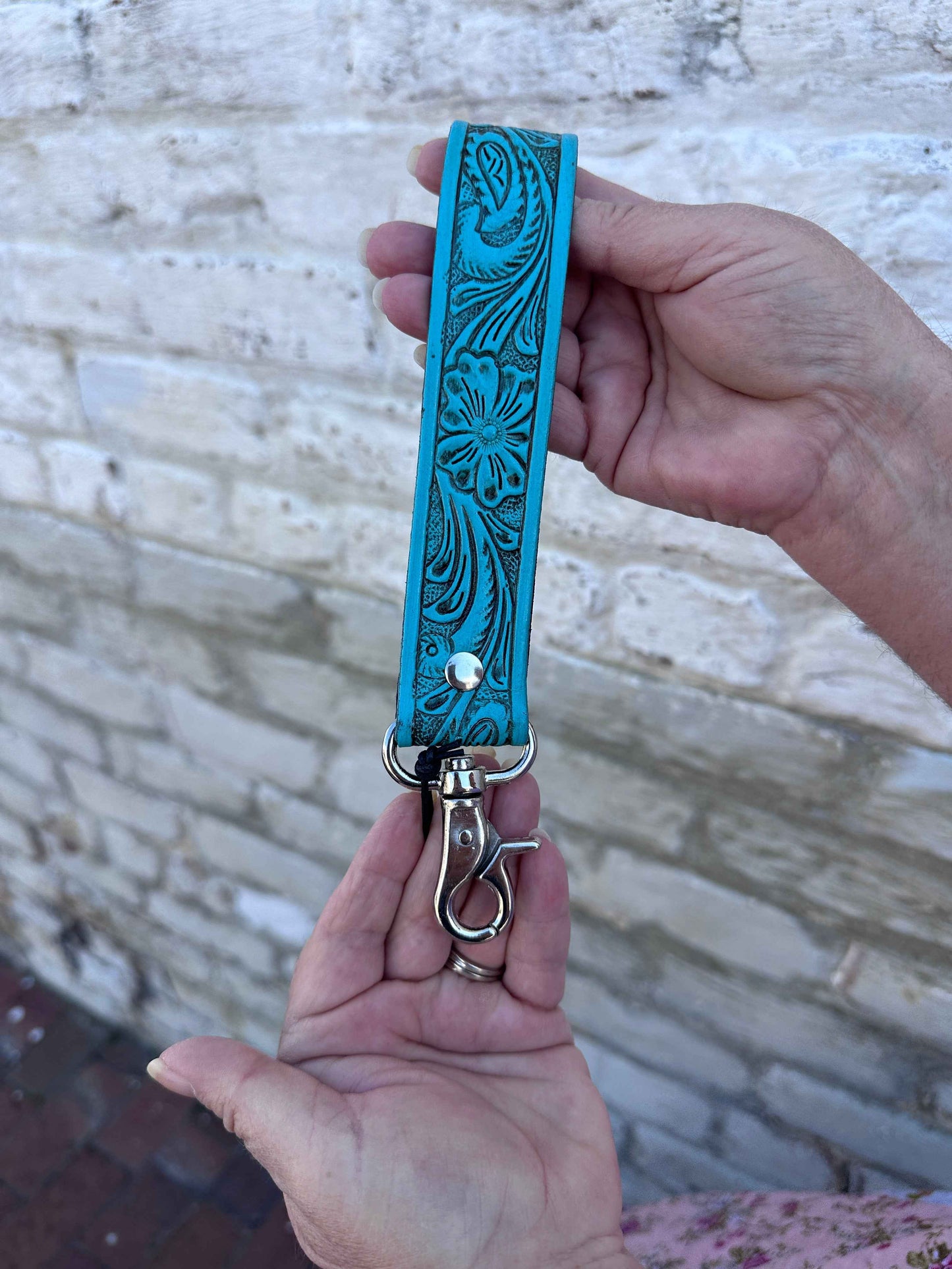 Handtooled Key Fob Keychain (Myra)