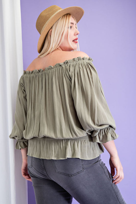 Ruffle Long Sleeve Top (ee:some)