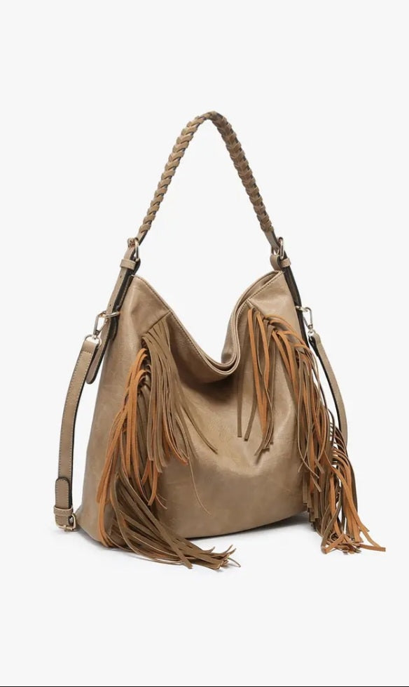 Boutique bohemian offers bag with fringe