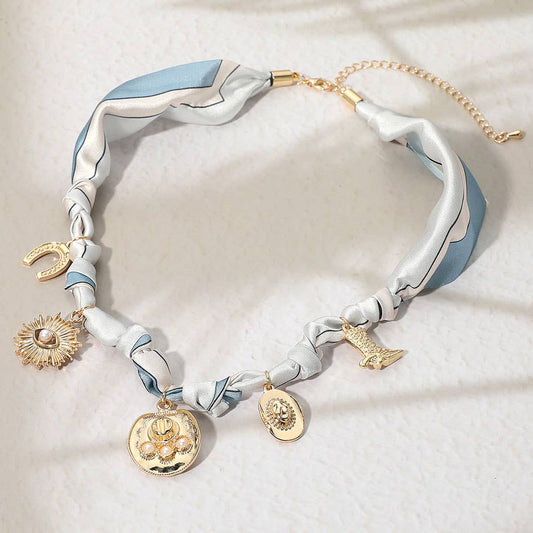 The Western Way Charm Scarf Necklace