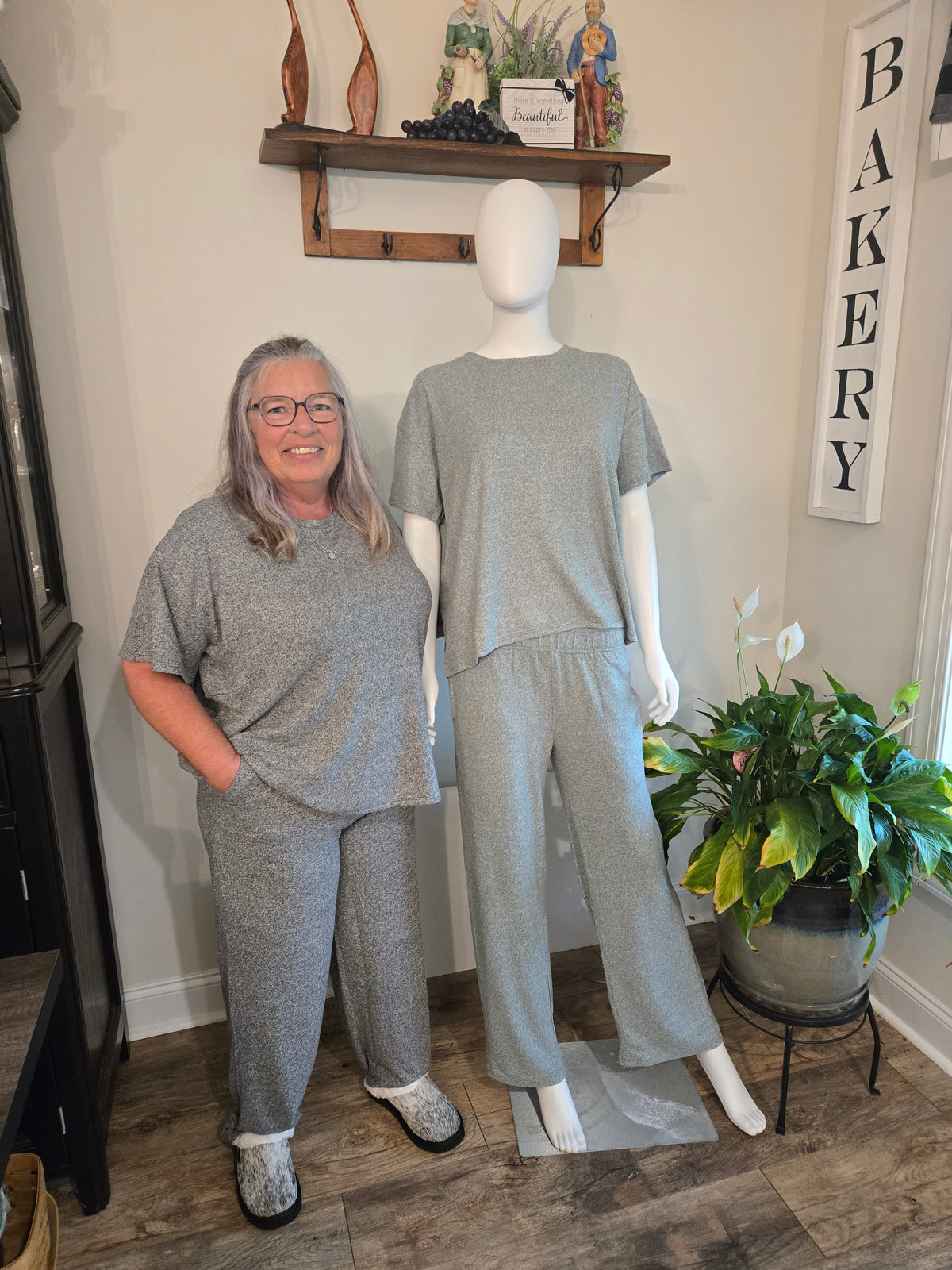Short Sleeve Top and Pant Set