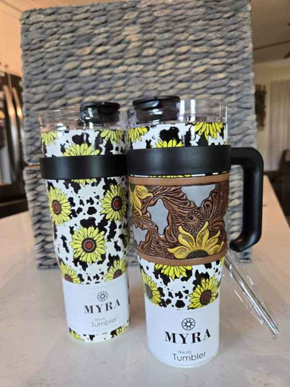 Flower 40oz Tumbler (Myra)