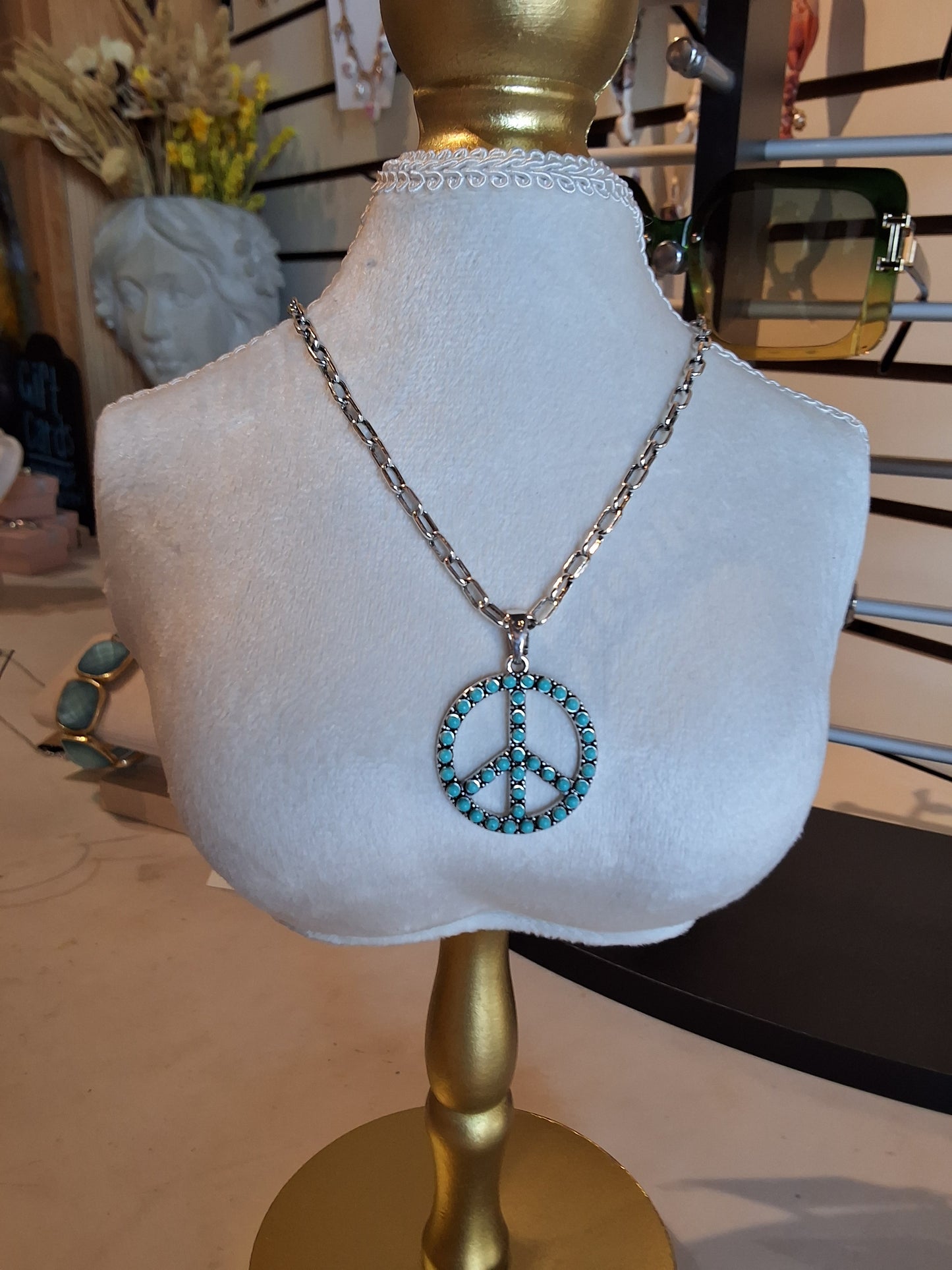 Peace Sign Fashion Necklace