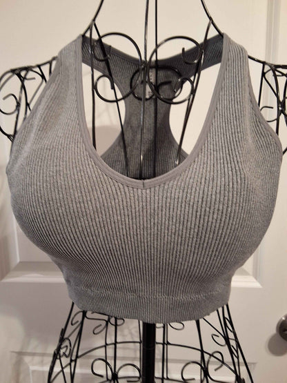 Ribbed Bralette w/Removable Padding
