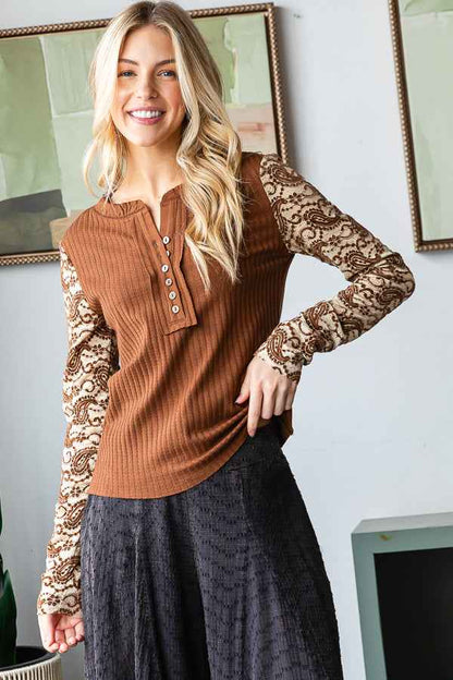 Lace Long Sleeve Top (OLI&HALI)