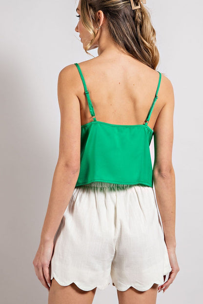 High Waisted Scallop Shorts Curvy (ee:some)