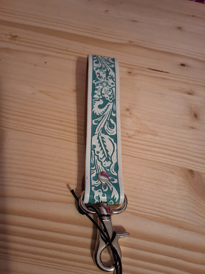 Handtooled Key Fob Keychain (Myra)