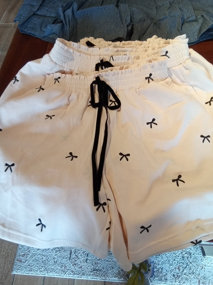 Embroidered Bow Shorts (Davi&Dani)