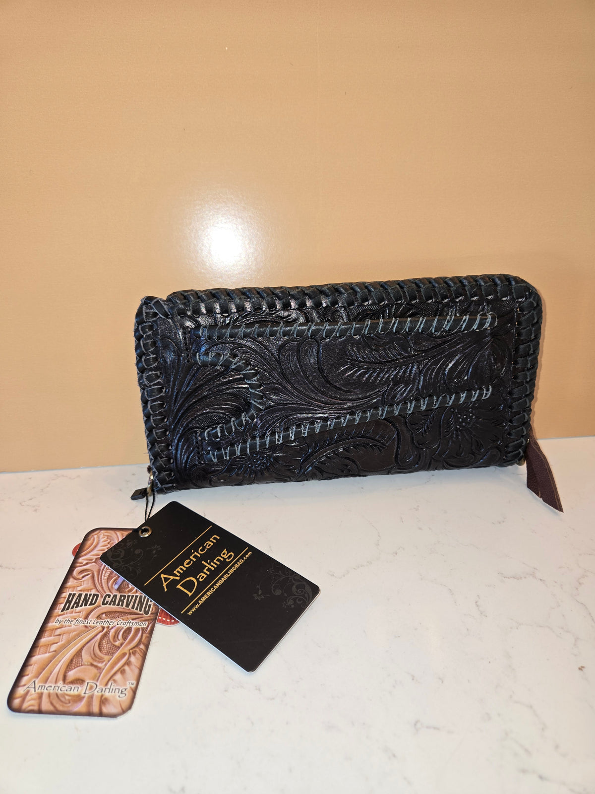 Clutch Handtooled Leather