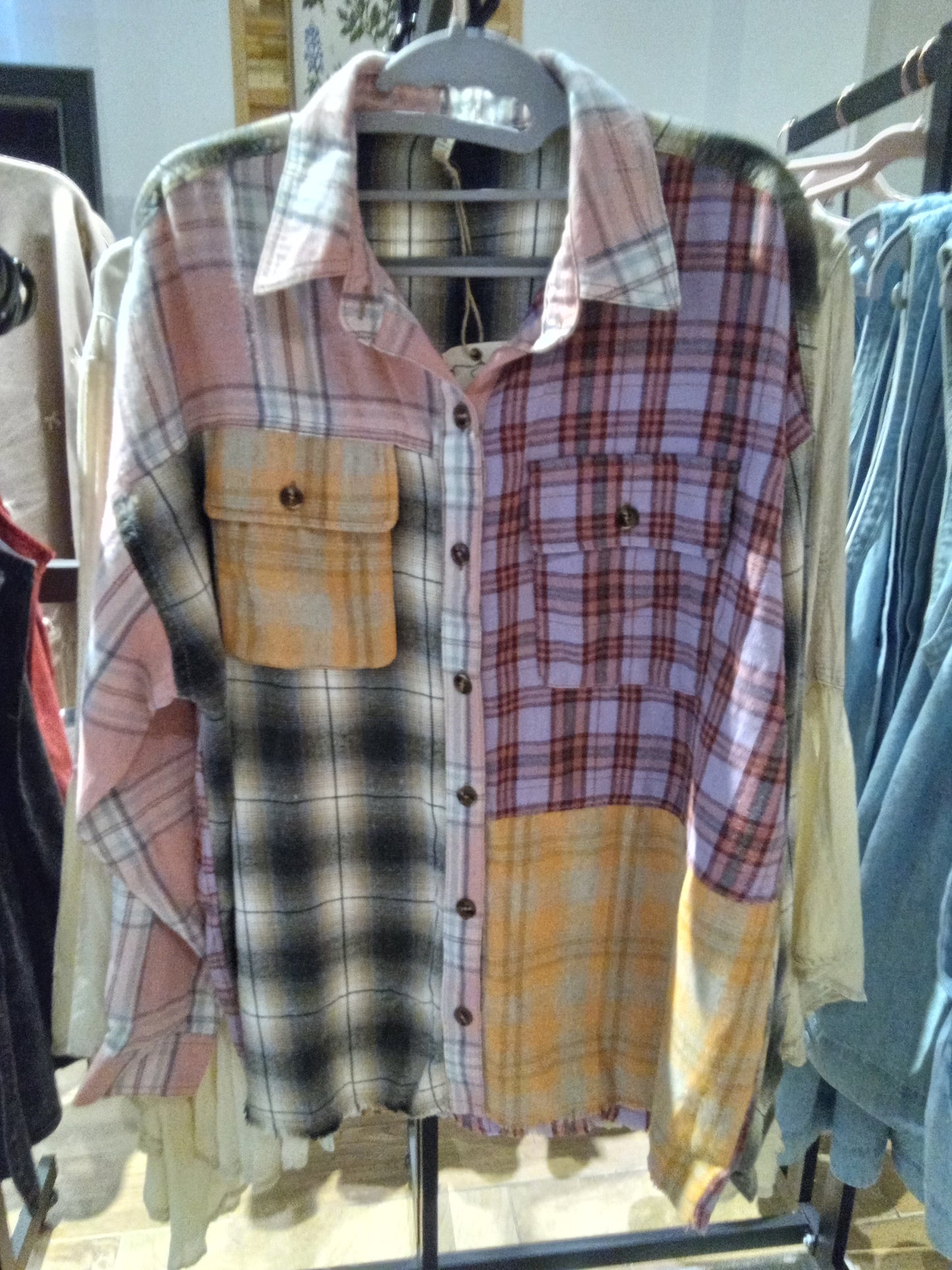Flannel Patchwork Shirt (Easel)