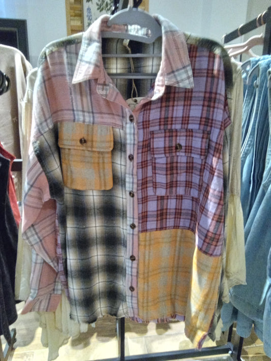 Flannel Patchwork Shirt (Easel)