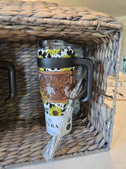 Flower 40oz Tumbler (Myra)