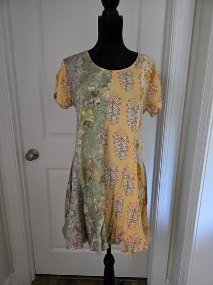Sunflower Petal Mini Dress (Sacred Threads)