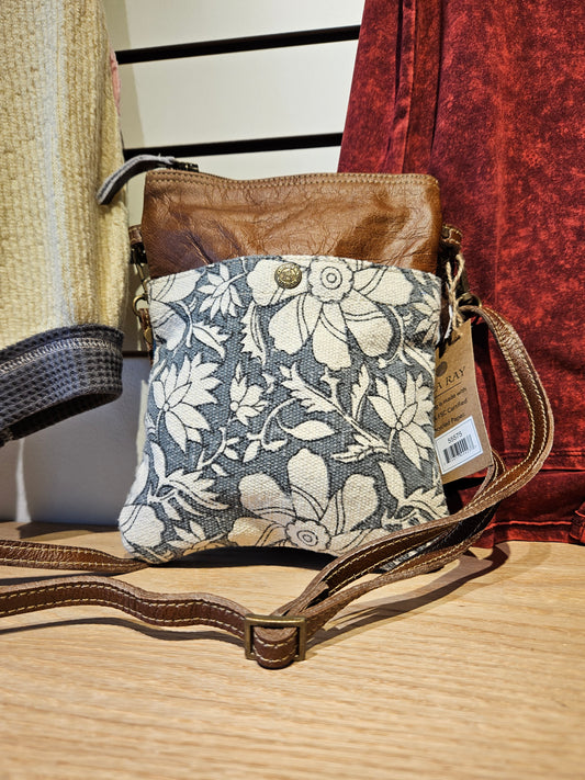 Blue Flower Shoulder Bag