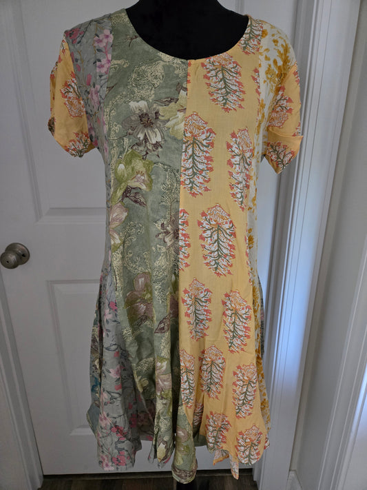 Sunflower Petal Mini Dress (Sacred Threads)