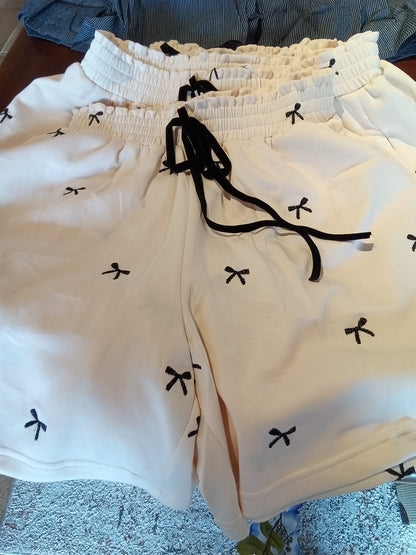 Embroidered Bow Shorts (Davi&Dani)