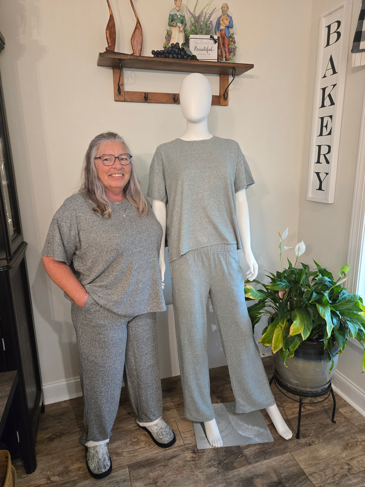 Short Sleeve Top and Pant Set